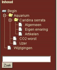 Nieuwe menu